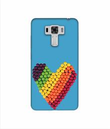 Amazon Brand - Solimo Designer Ball Heart 3D Printed Hard Back Case Mobile Cover for Asus Zenfone 3 Laser ZC551KL