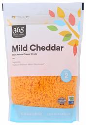 365 by Whole Foods Market, Cheese Shreds, Mild Cheddar, 16 Ounce