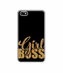 Amazon Brand - Solimo Designer Sparkle Girl Boss UV Printed Soft Back Case Mobile Cover for Huawei Honor 4X