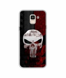 Amazon Brand - Solimo Designer Punisher Skull UV Printed Soft Back Case Mobile Cover for Samsung Galaxy J6