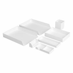 AmazonBasics Plastic Organiser, White