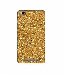 Amazon Brand - Solimo Designer Golden Sparkle 3D Printed Hard Back Case Mobile Cover for Xiaomi Redmi 3S