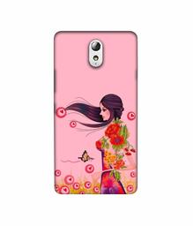 Amazon Brand - Solimo Designer Lady Vector Pattern 3D Printed Hard Back Case Mobile Cover for Lenovo Vibe P1M