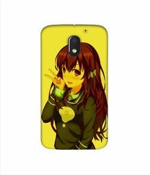 Amazon Brand - Solimo Designer DJ Girl Vector 3D Printed Hard Back Case Mobile Cover for Motorola Moto E (3rd gen)