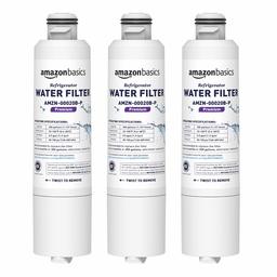 AmazonBasics Replacement Samsung DA29-00020B Refrigerator Water Filter Cartridge - Pack of 3, Premium Filtration (Renewed)