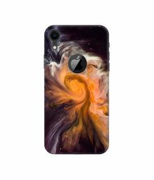 Amazon Brand - Solimo Designer Galaxy 3D Printed Hard Back Case Mobile Cover for Apple iPhone XR (Logo Cut)