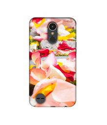 Amazon Brand - Solimo Designer Rose Petals 3D Printed Hard Back Case Mobile Cover for LG K10 (2017)