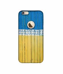 Amazon Brand - Solimo Designer Wooden Pattern 3D Printed Hard Back Case Mobile Cover for Apple iPhone 6 / 6S (Logo Cut)