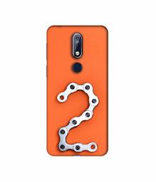 Amazon Brand - Solimo Designer Two Number 3D Printed Hard Back Case Mobile Cover for Nokia 7.1