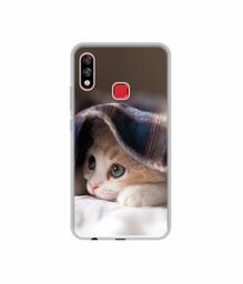 Amazon Brand - Solimo Designer Sleepy Kitten UV Printed Soft Back Case Mobile Cover for Infinix Hot 7 pro