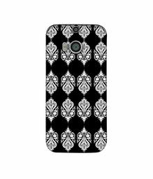 Amazon Brand - Solimo Designer S Shape Pattern 3D Printed Hard Back Case Mobile Cover for HTC One M8