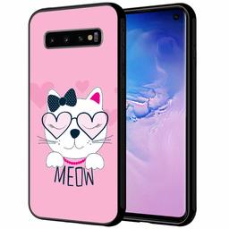 Amazon Brand - Solimo Designer Kitty Printed Hard Back Case Mobile Cover for Samsung Galaxy S10 (D241)