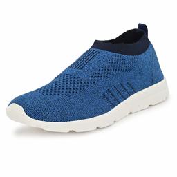 Bourge Men's Pearl-3 Blue and Navy Running Shoes-12 UK (46 EU) (13 US) (Vega Pearl-3-12)