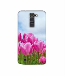 Amazon Brand - Solimo Designer Pink Lily 3D Printed Hard Back Case Mobile Cover for LG K7