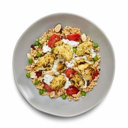 Amazon  Meal Kits, Chermoula Roasted Cauliflower with Pearl Couscous & Cilantro Yogurt Sauce , Serves 2