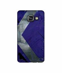 Amazon Brand - Solimo Designer Purple and Gray Texture 3D Printed Hard Back Case Mobile Cover for Samsung Galaxy A3 (2016)