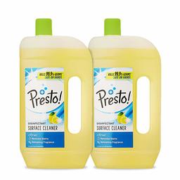 Amazon Brand - Presto! Disinfectant Surface Cleaner, Pack of 2 - 975 ml (Citrus)