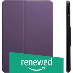 (Renewed) AmazonBasics iPad 2017 Smart Case Auto Wake/Sleep Cover, Purple, 9.7