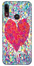 Amazon Brand - Solimo Designer Heart Design 3D Printed Hard Back Case Mobile Cover for Motorola Moto E6s / Motorola Moto E6 Plus