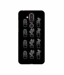 Amazon Brand - Solimo Designer Cactus Design 3D Printed Hard Back Case Mobile Cover for Nokia 8.1