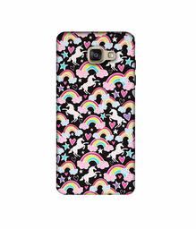 Amazon Brand - Solimo Designer Unicorn Texture 3D Printed Hard Back Case Mobile Cover for Samsung Galaxy A5 (2016)