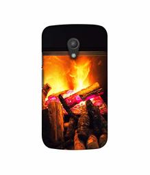 Amazon Brand - Solimo Designer Born Fire 3D Printed Hard Back Case Mobile Cover for Motorola Moto G 2nd Generation