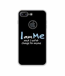 Amazon Brand - Solimo Designer Quotes UV Printed Soft Back Case Mobile Cover for Apple iPhone 7 Plus (Logo Cut)