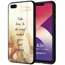 Amazon Brand - Solimo Designer Make Your Soul Happy Printed Hard Back Case Mobile Cover for Oppo A3s (D1233)