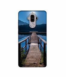 Amazon Brand - Solimo Designer Wooden Beach 3D Printed Hard Back Case Mobile Cover for Huawei Mate 9