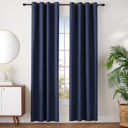 AmazonBasics Room-Darkening Blackout Curtain Set with Grommets