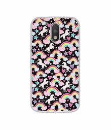 Amazon Brand - Solimo Designer Unicorn Texture UV Printed Soft Back Case Mobile Cover for Motorola Moto G4 Plus