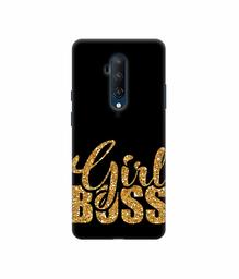 Amazon Brand - Solimo Designer Sparkle Girl Boss 3D Printed Hard Back Case Mobile Cover for OnePlus 7T Pro