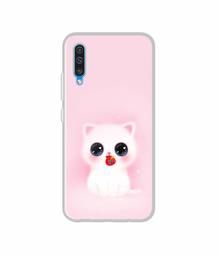 Amazon Brand - Solimo Designer Kitty UV Printed Soft Back Case Mobile Cover for Samsung Galaxy A50