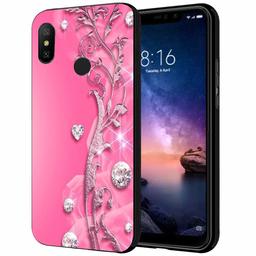 Amazon Brand - Solimo Designer Floral Printed Hard Back Case Mobile Cover for Xiaomi Redmi Note 6 pro (D1168)