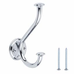 AmazonBasics - AB4700-PC-5 Polished Chrome Coat Hook