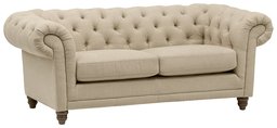 Amazon Brand – Stone & Beam Bradbury Chesterfield Tufted Loveseat Sofa Couch, 78.7