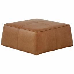 Amazon Brand – Rivet Contemporary Leather Ottoman Pouf, 36