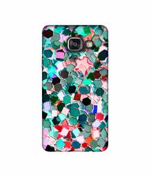 Amazon Brand - Solimo Designer Multicolor Stone 3D Printed Hard Back Case Mobile Cover for Samsung Galaxy A3 (2016)