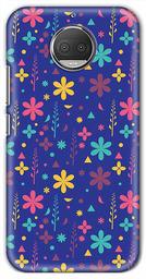 Amazon Brand - Solimo Designer Floral Violet Abstract 3D Printed Hard Back Case Mobile Cover for Motorola Moto G5S Plus