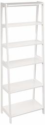 AmazonBasics Classic 5-Tier Open Bookcase with Solid Rubber Wood - White