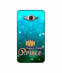 Amazon Brand - Solimo Designer Mummy & Daddy's Prince 3D Printed Hard Back Case Mobile Cover for Samsung Galaxy J2 Prime