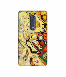 Amazon Brand - Solimo Designer Multicolor Smash Paint 3D Printed Hard Back Case Mobile Cover for Nokia 5