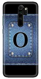 Amazon Brand - Solimo Designer Button Jeans Alphabet-O 3D Printed Hard Back Case Mobile Cover for Xiaomi Redmi Note 8 Pro