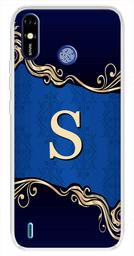 Amazon Brand - Solimo Designer Multicolor Blue Pattern Alphabet-S Printed Soft Back Case Mobile Cover for Tecno Spark Go Plus