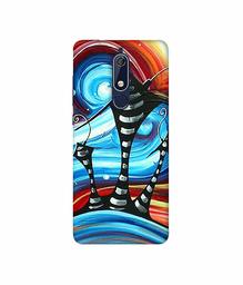 Amazon Brand - Solimo Designer Abstarct Texture 3D Printed Hard Back Case Mobile Cover for Nokia 5.1