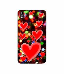 Amazon Brand - Solimo Designer Heart Texture on Glitters 3D Printed Hard Back Case Mobile Cover for HTC Desire 816