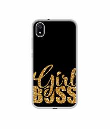 Amazon Brand - Solimo Designer Sparkle Girl Boss UV Printed Soft Back Case Mobile Cover for Mi Redmi 7A