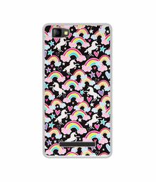 Amazon Brand - Solimo Designer Unicorn Texture UV Printed Soft Back Case Mobile Cover for Lyf Flame 8