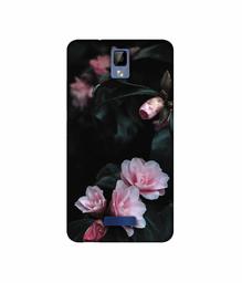 Amazon Brand - Solimo Designer Dark Flowers Photography UV Printed Soft Back Case Mobile Cover for Gionee P7 Max