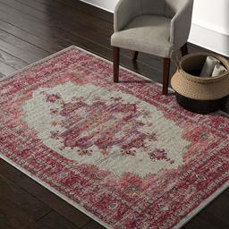 Amazon Brand – Rivet Old World Vintage Persian Area Rug, 5' 3